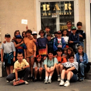 219. Uczniowie szkoły podczas obozu wędrownego na Kaszubach (5-18 lipca 1996 r.)