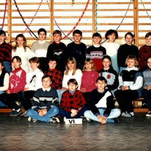 205. Klasa VI z wychowawcą E. Folusiewicz. Rok szkolny 1995/96.